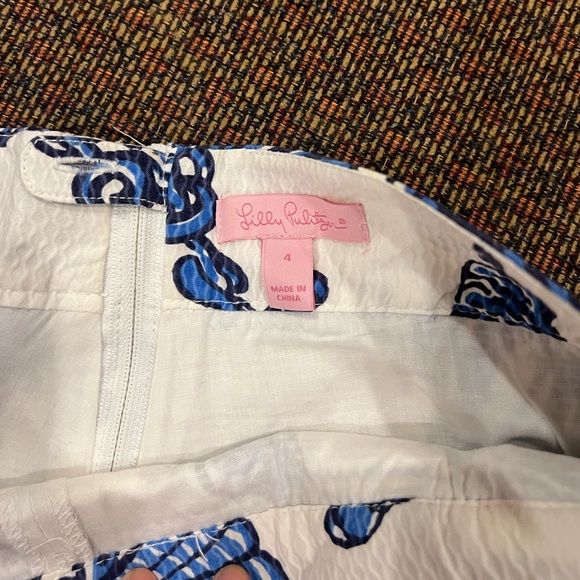 Blue and white seashell skort - Picture 3 of 4